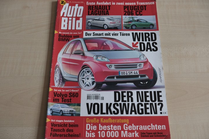 Deckblatt Auto Bild (45/2000)